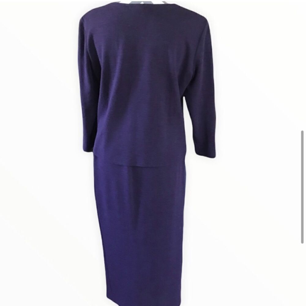 Vintage Medium Nino Wong California Purple Skirt Set With Elastic Waist - Picture 2 of 3